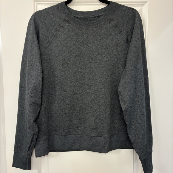VUORI Halo Crew Long Sleeve Pullover Sweater Charcoal Heather Women’s Size Small - Picture 3 of 6